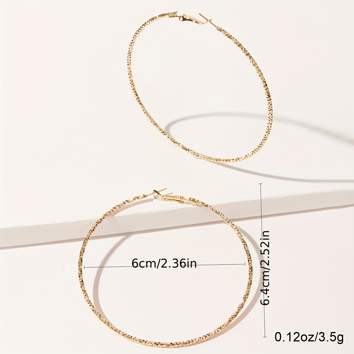 Bold Women's Hoop Earrings Iron Crafted Sexy Style